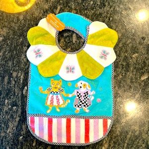 Mackenzie Childs Toddler Bibb bow wow meow